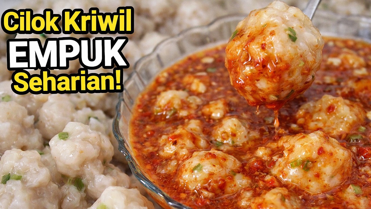 RESEP CILOK KRIWIL TANPA DAGING TETAP EMPUK MESKIPUN SUDAH DINGIN