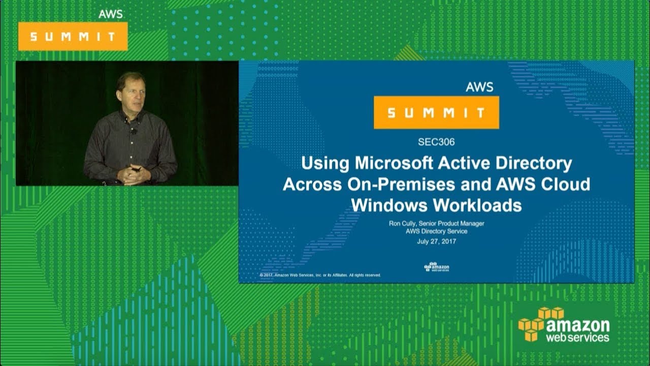 Using Microsoft Active Directory Across On-Premises and AWS Cloud Windows Workloads [SEC306]
