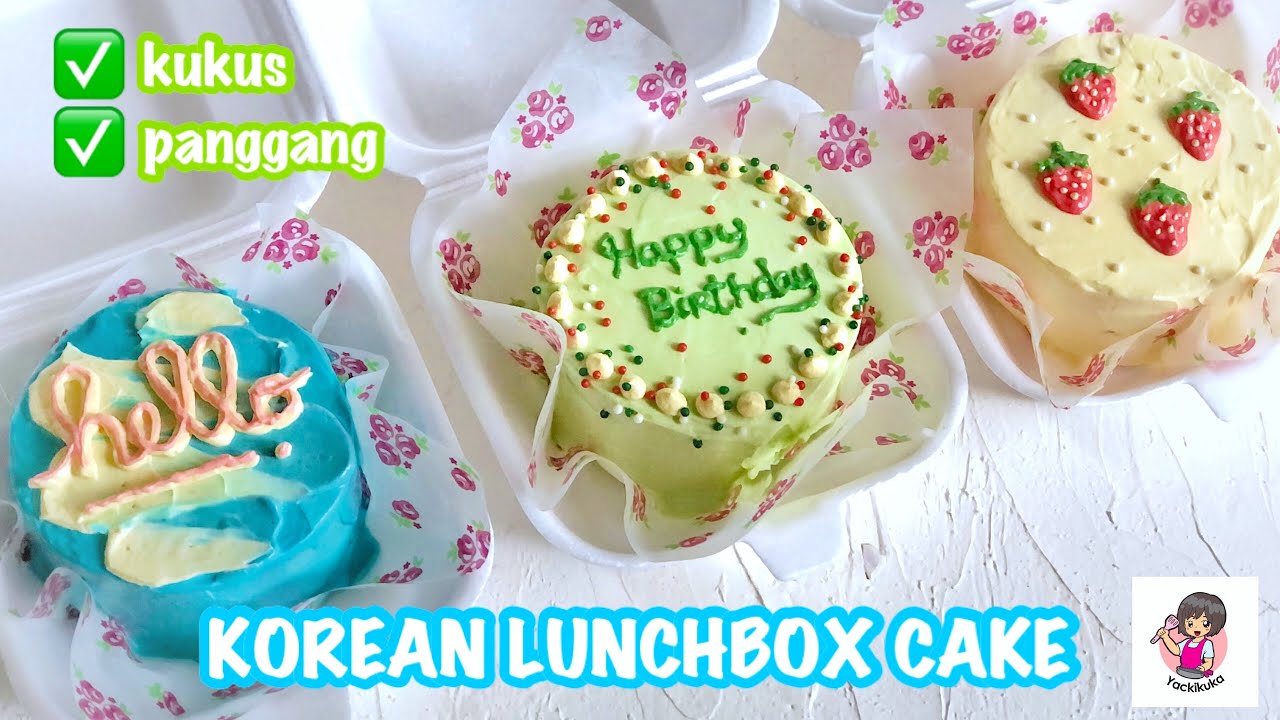 VIRAL!! Korean Mini Cake - 1telur - Ekonomis - Cantik • Resep buttercream homemade😉