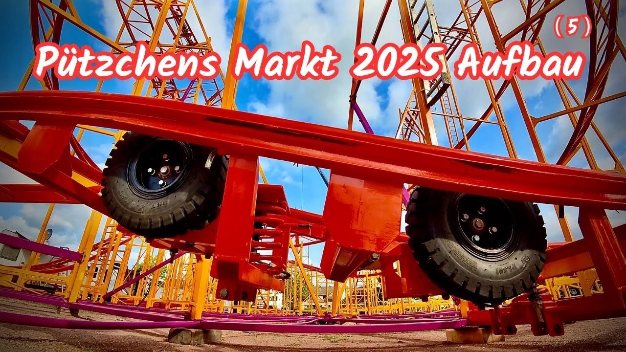 Pützchens Markt Bonn 2025 Aufbau+Rundgang (5) So groß wird Pützchens Markt in diesem Jahr