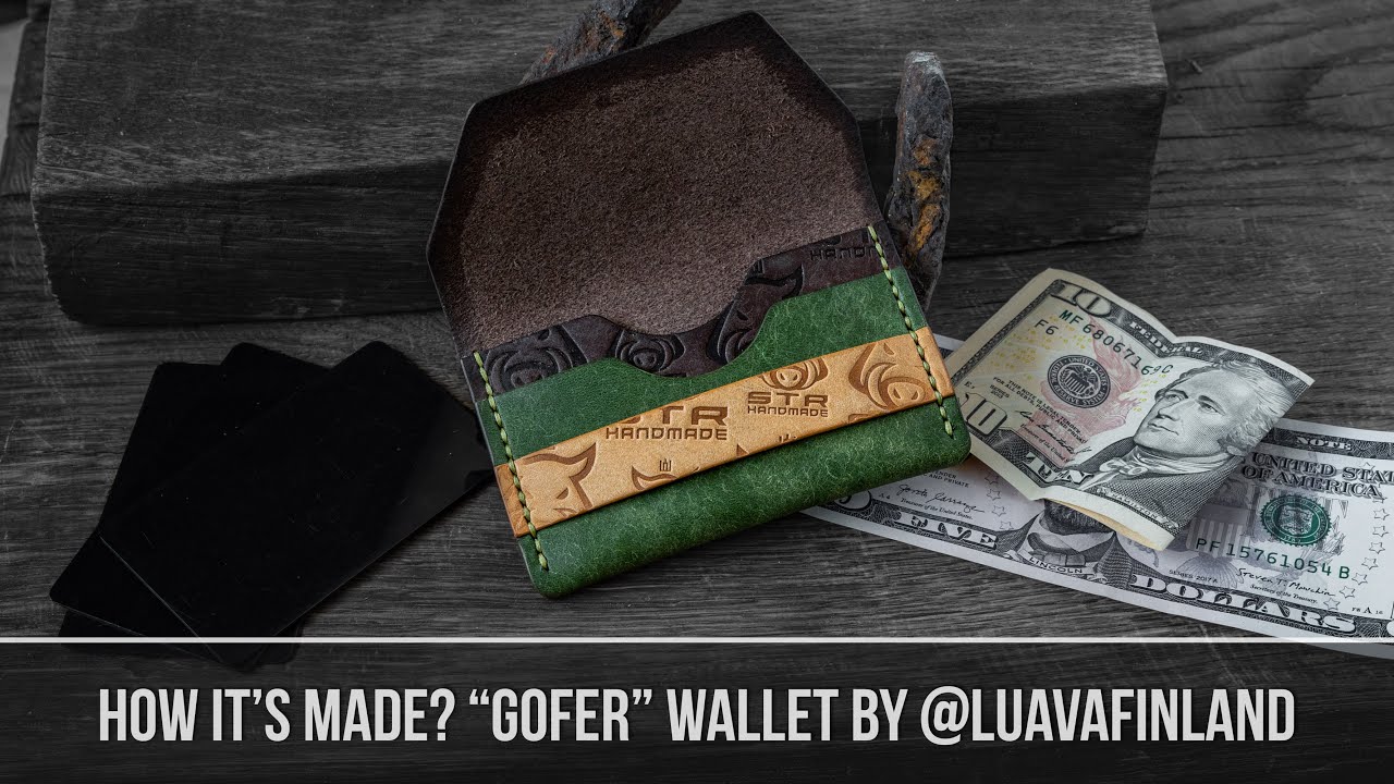 Making leather wallet out of printed PDF #GoferWalletChallenge