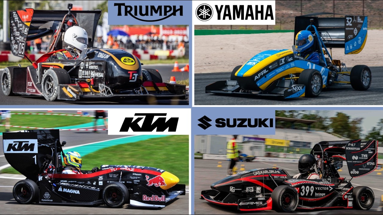 Onboard Engine Sounds of 14 Formula SAE / Formula Student Engine Options