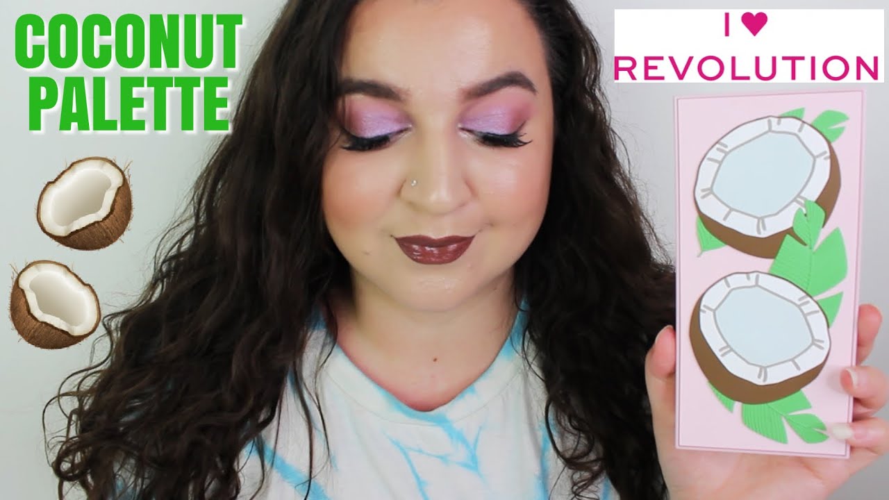 I HEART REVOLUTION TASTY COCONUT PALETTE REVIEW AND TUTORIAL | LIZZIE DEMETRIOU