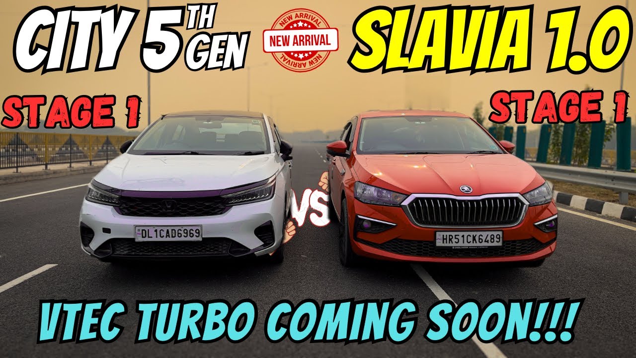 Honda City 1.5L 🇯🇵 Skoda Slavia 1.0L 🇨🇿 [Drag Race] {Tuned Vs Tuned} 🔥❤️
