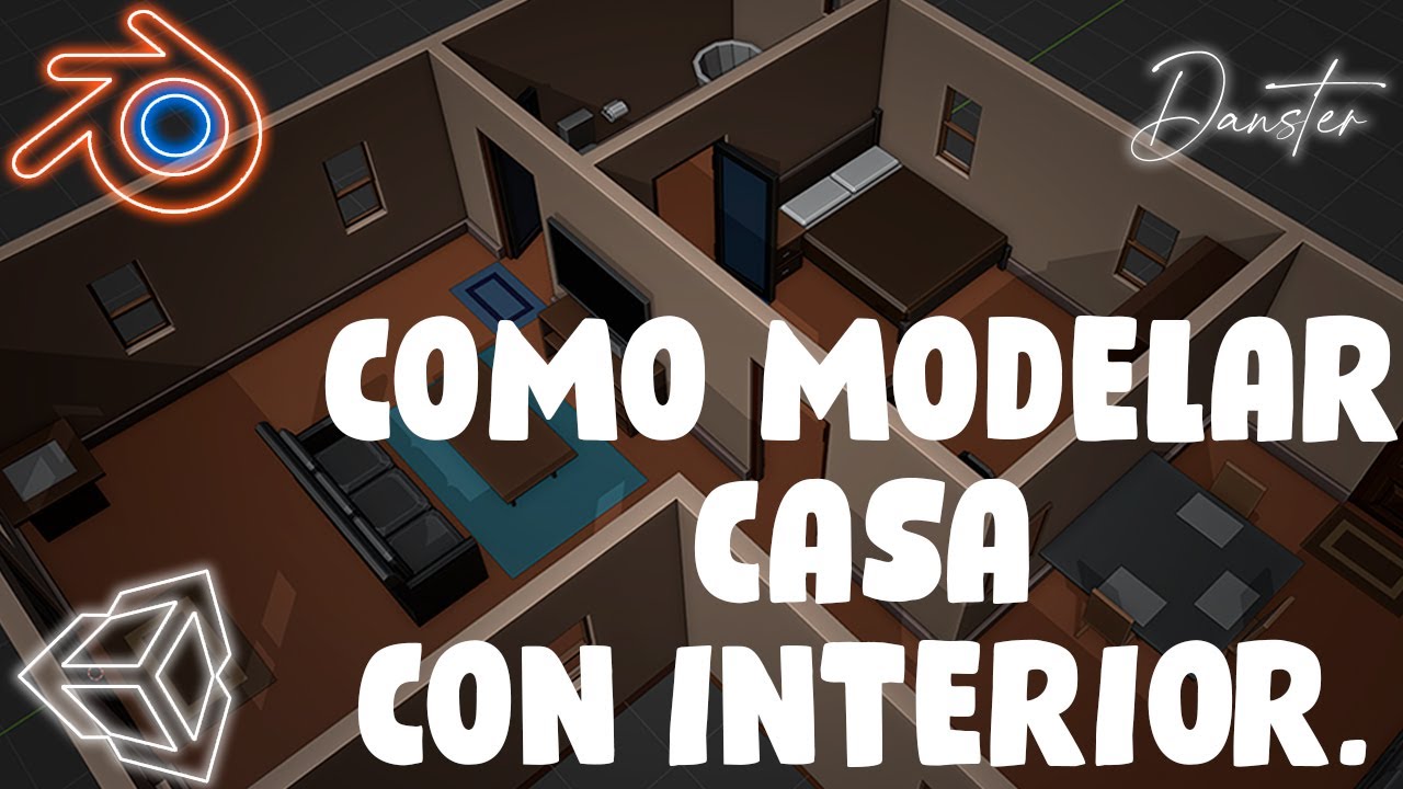 Modelar edificios con interior fácil y sencillo en blender! Explicado paso a paso!