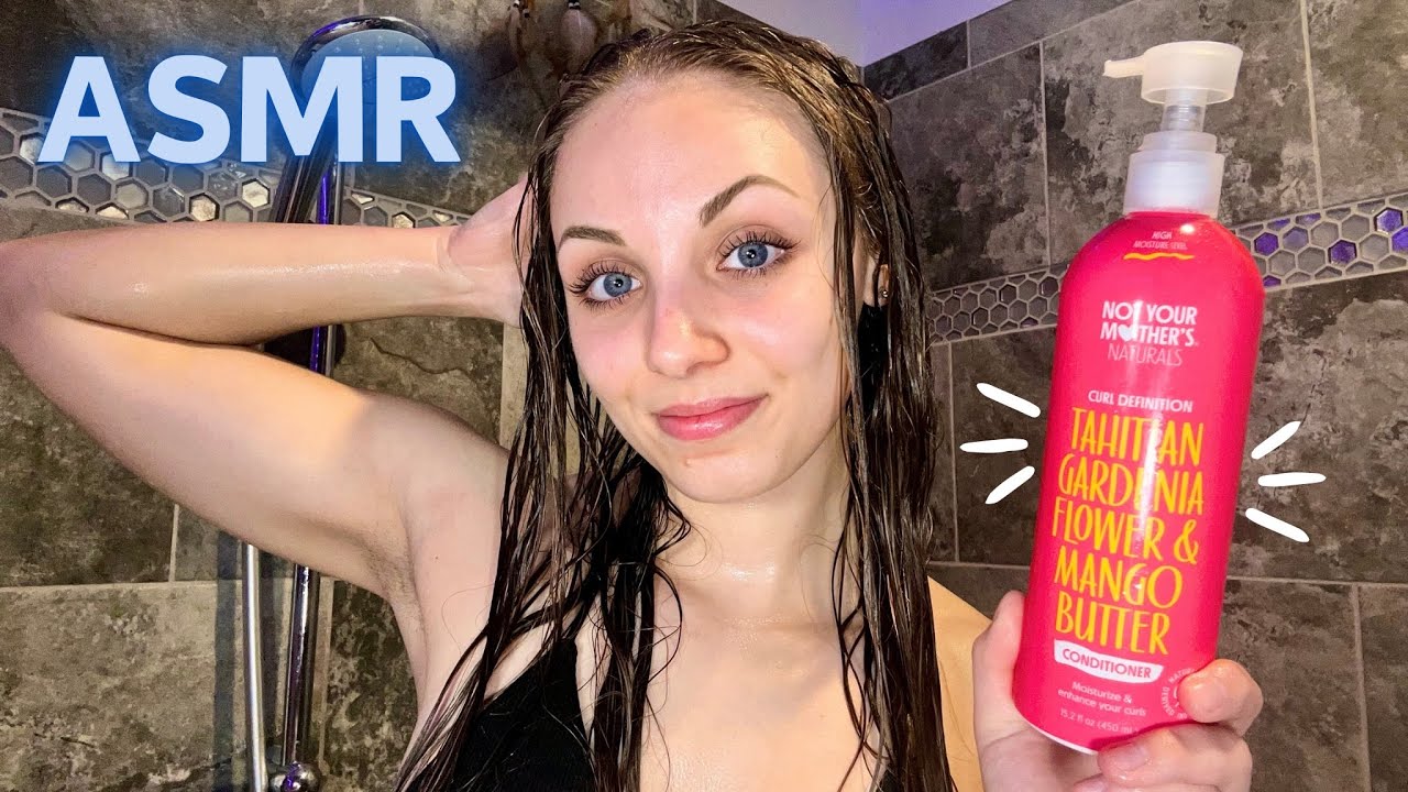 ASMR Hair Care Routine! 🚿 (Shower Sounds & Hair Shampooing)