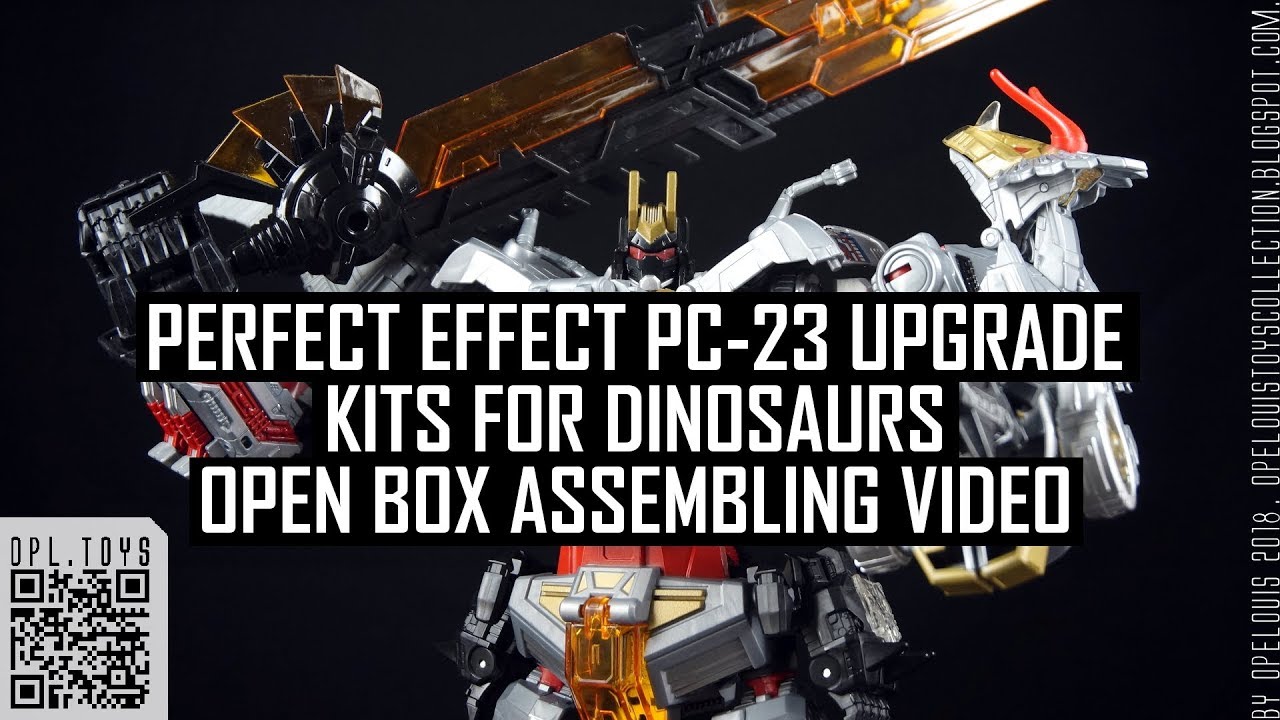 Open box and assembling of PerfectEffect PC-23 Upgrade Kits of DINOSAURS (aka Volcanicus)