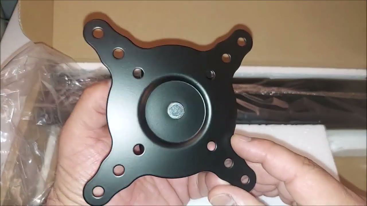 Unboxing, Assembly and Review of LCD Computer Monitor Free Standing Desk Stand from Amazon