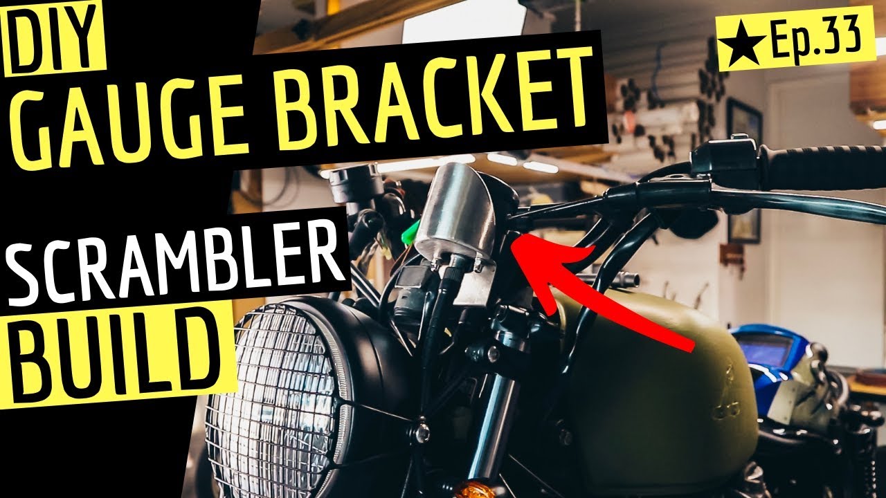 DIY Speedo Gauge Bracket on the Scrambler - Ep.33 - Cafe Racer Build