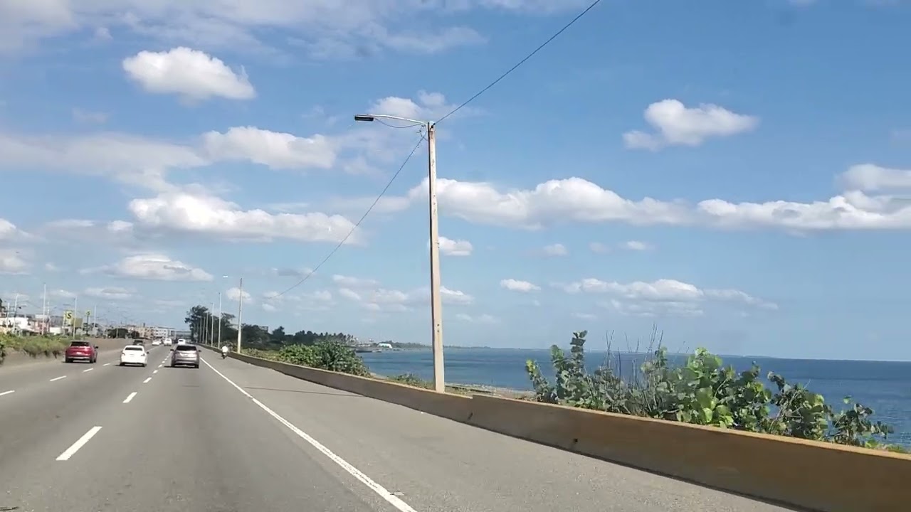 Trayecto hacia aeropuerto de Las Américas, Santo Domingo RD.