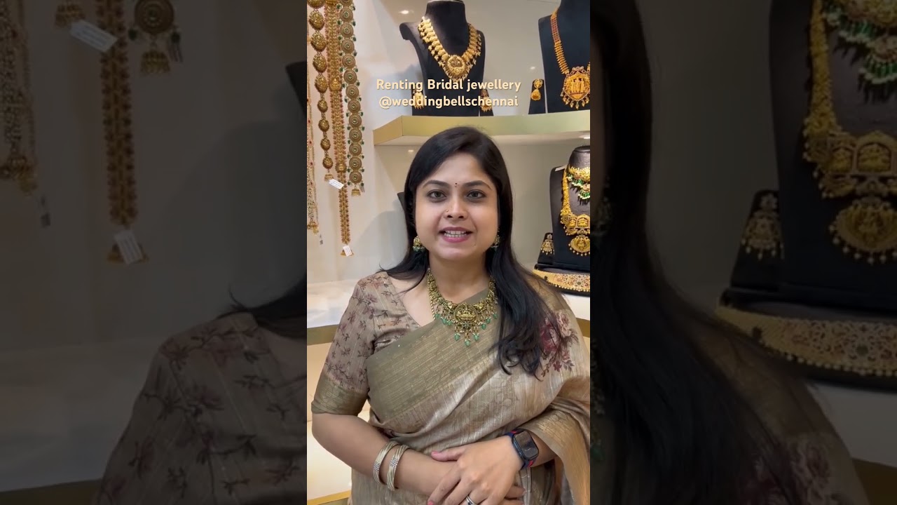Renting bridal jewellery from Wedding Bells Chennai