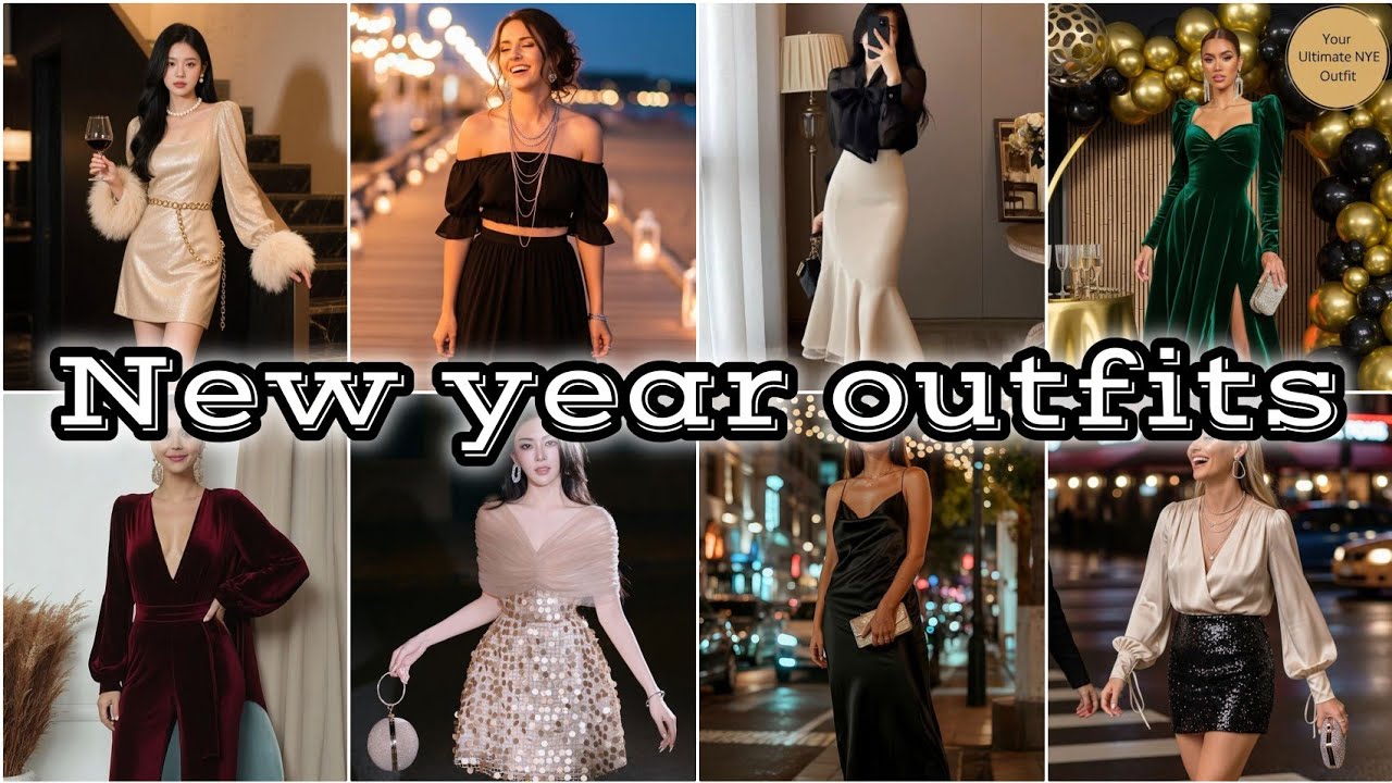 🎊New Year party outfit ideas for women // latest party wear dress for women #newyearoutfit 