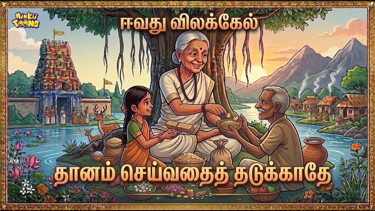 ஈவது விலக்கேல் | Eevathu Vilakkel | Aathichudi | Moral Stories For Kids | | Minkii Toons