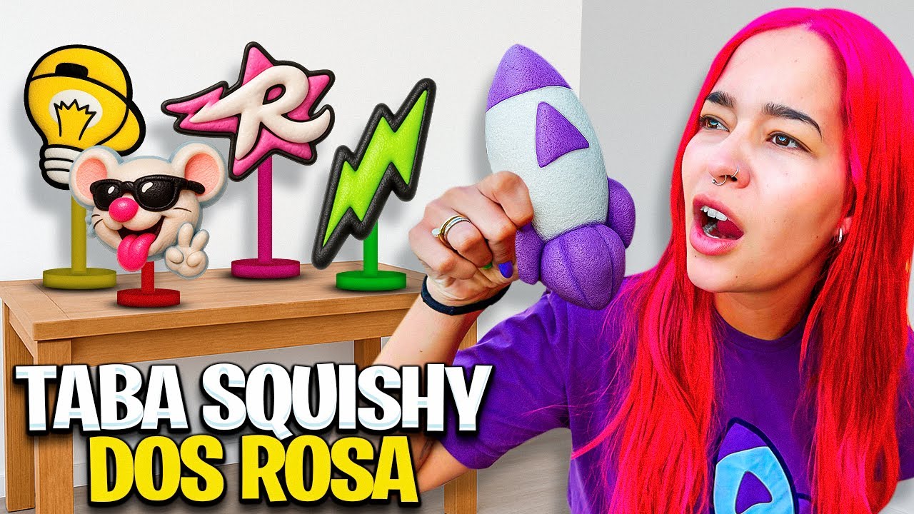 FIZEMOS OS TAB SQUISH DOS ROSA *ficou bom?