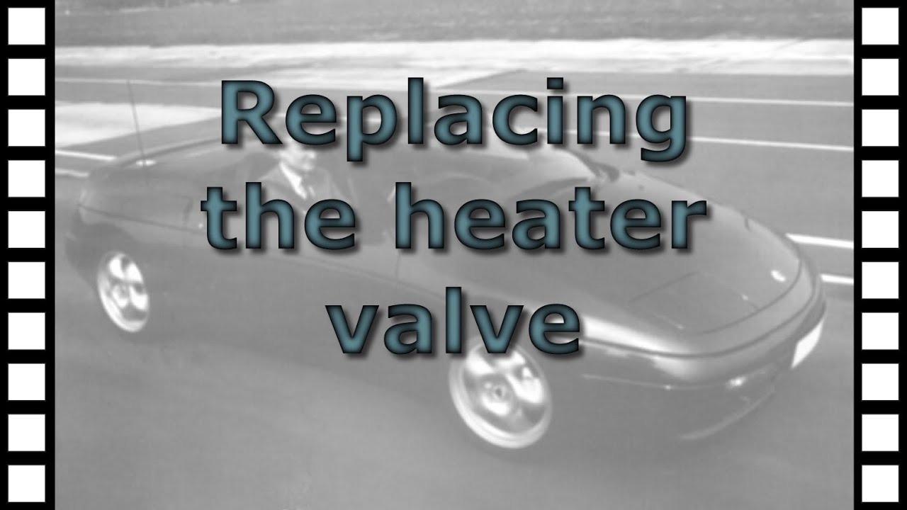 Replacing the heater valve on the Lotus Elan M100