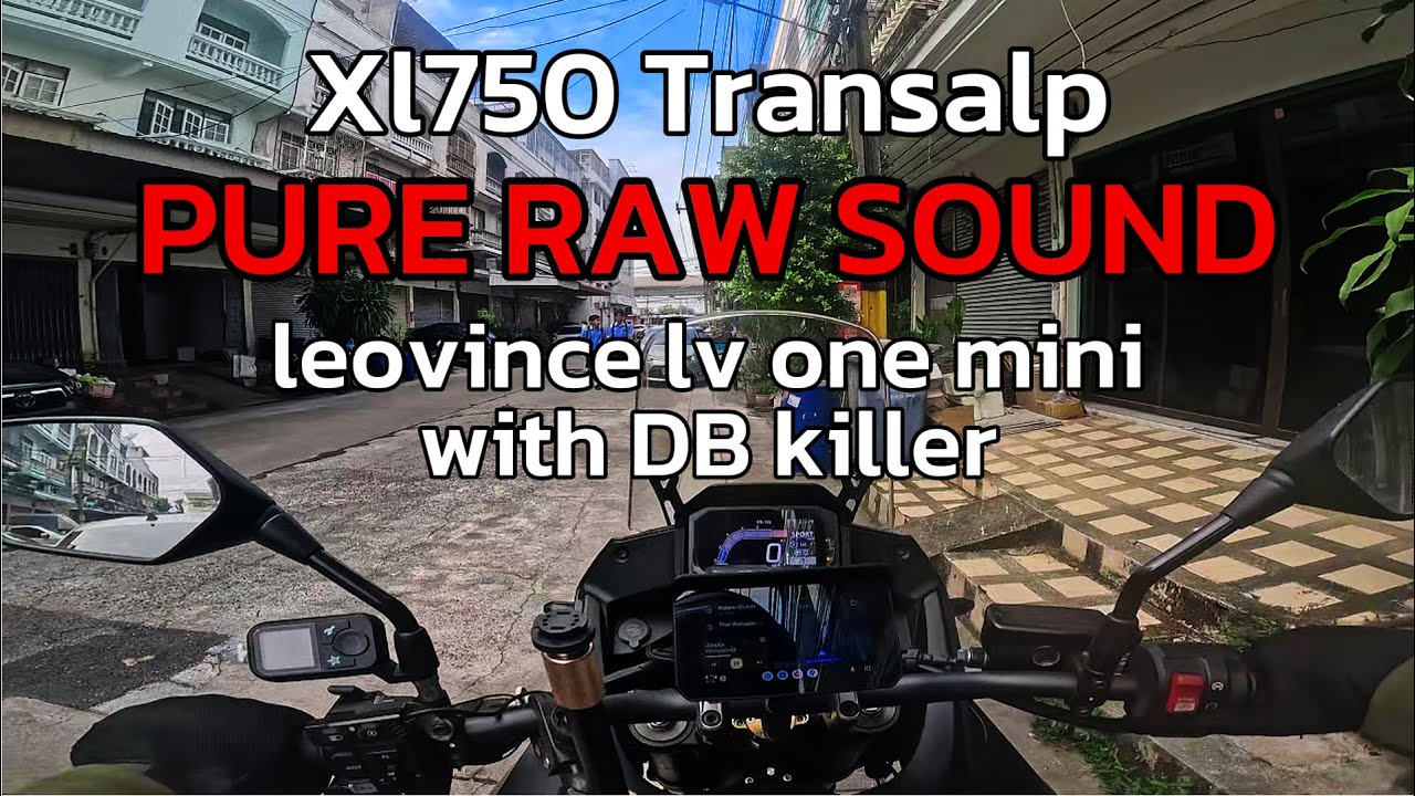 EP10 Honda XL750 Transalp Pure Raw Sound leovince lv one mini exhaust with DB killer