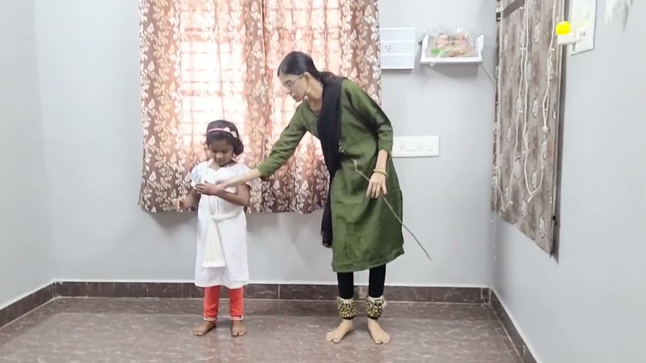 Teaching Tatkar to my kathak student 🌼