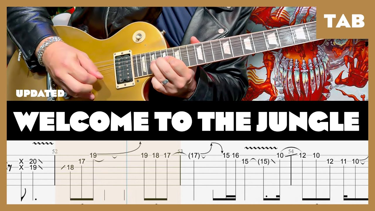 Guns N' Roses - Welcome to the Jungle (Remake) - Guitar Tab | Lesson | Cover | Tutorial