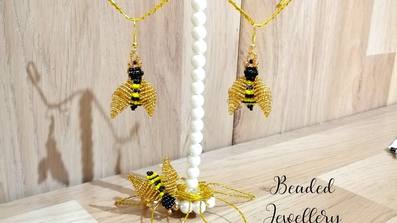 BEE 🐝 different wear different🖤💛 BEE tutorial #beadedbee