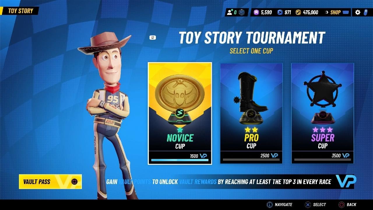 WOODY - TOY STORY TOURNAMENT NOVICE CUP - Disney Speedstorm