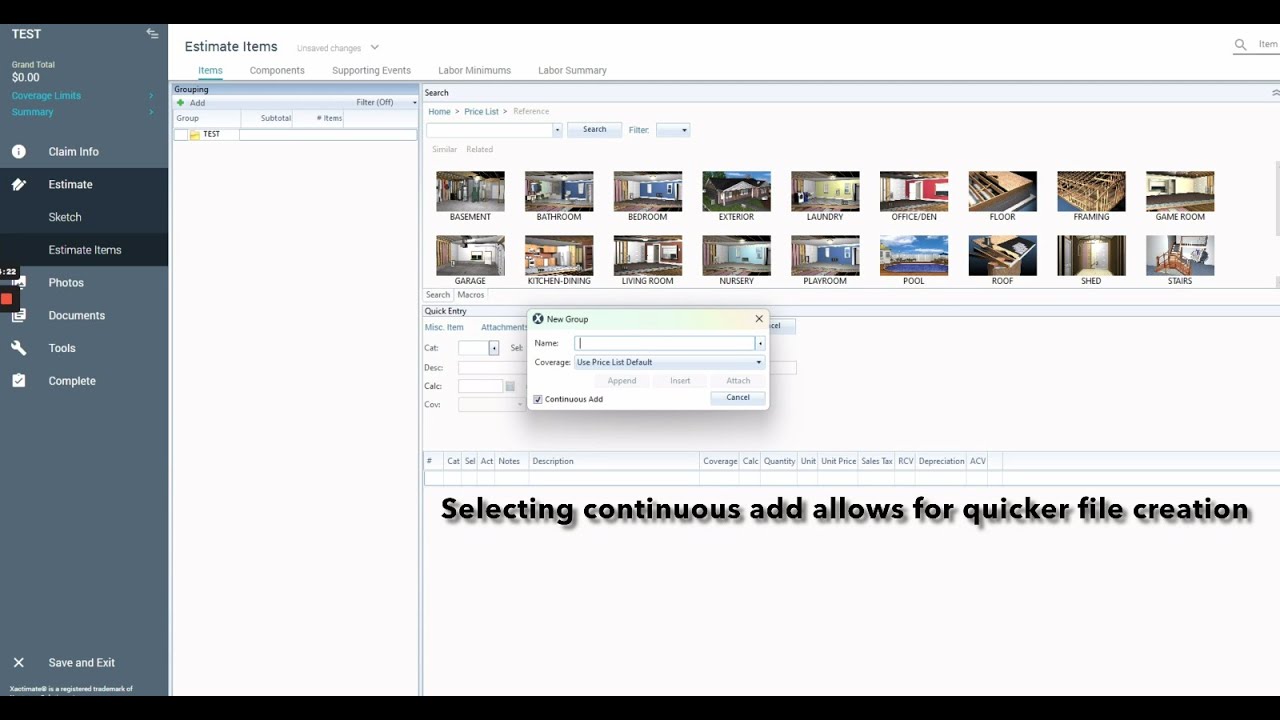 How To Set Up A File For Inspection on Xactimate Mobile (Part 1 of 6) - Tips On Mastering Mobile