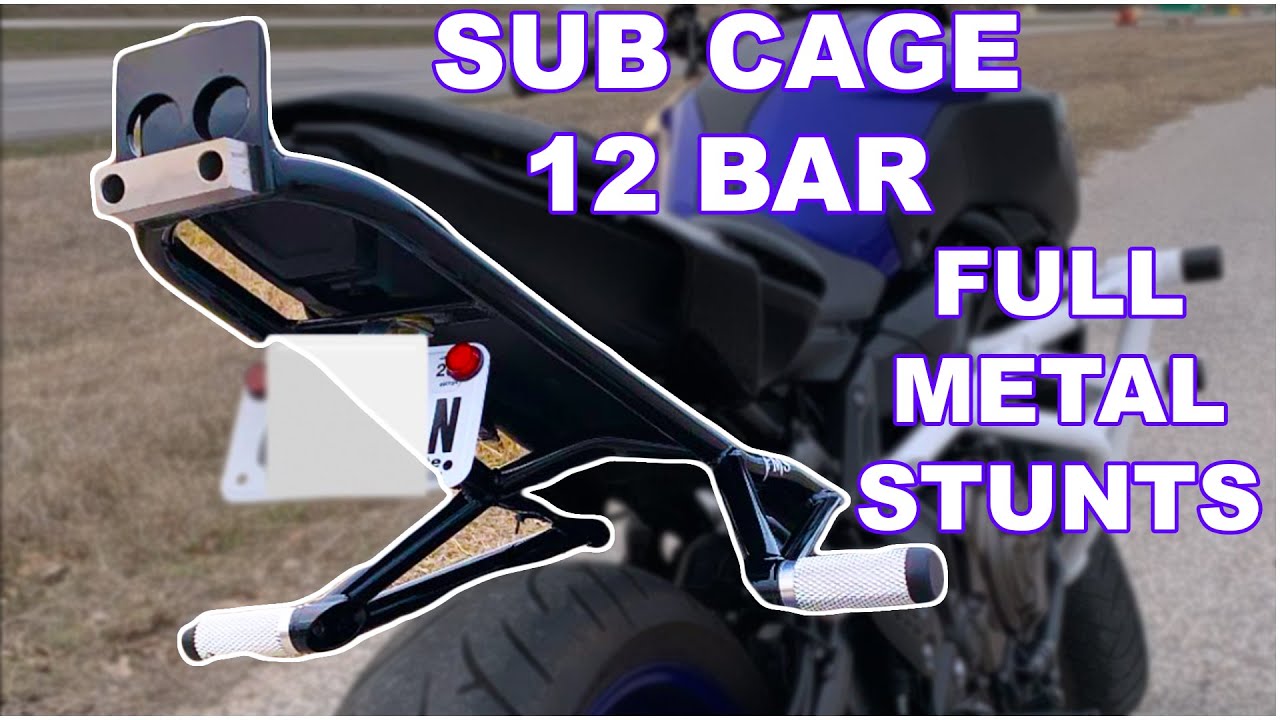2018 MT07 SUB CAGE INSTALL (Full Metal Stunts)-MT07 Stunt Build Series Ep. 4