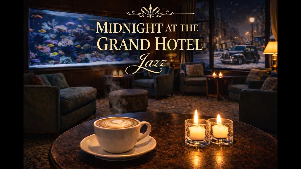 A Quiet Midnight Hotel Lounge In The 1940's | Cozy 1940s Jazz for Late Nights