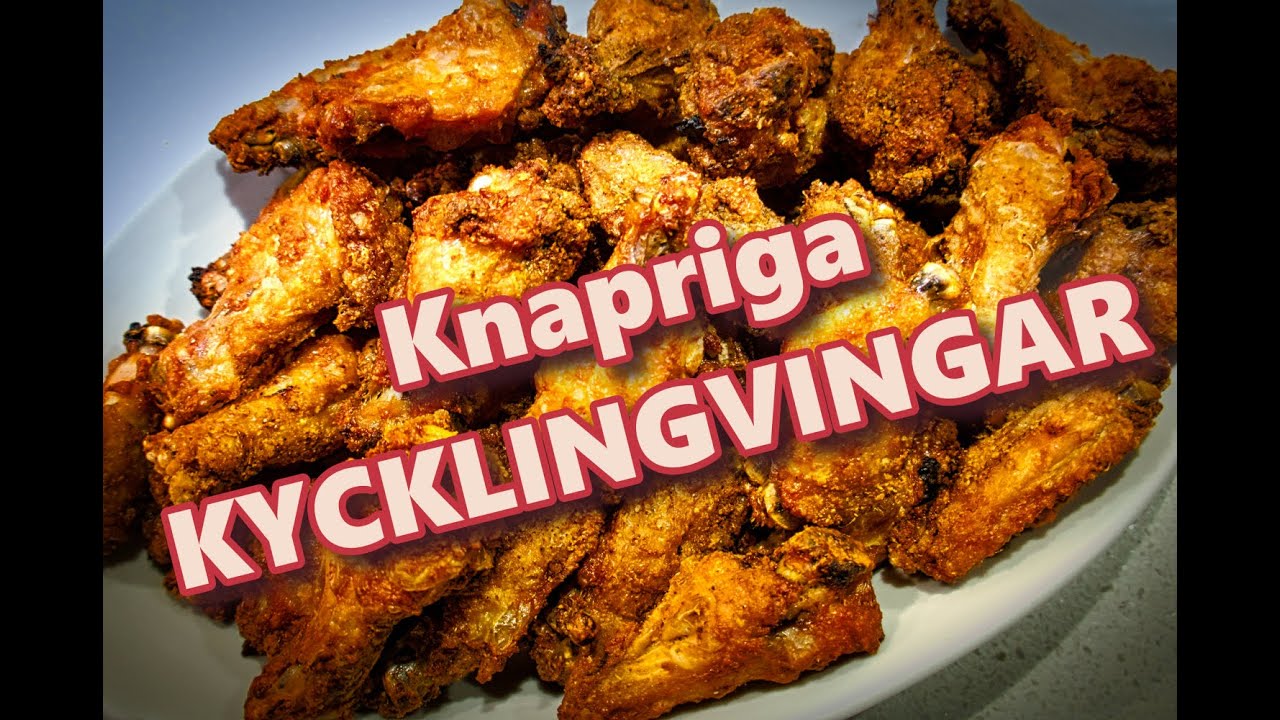 Knapriga kycklingvingar i ugnen
