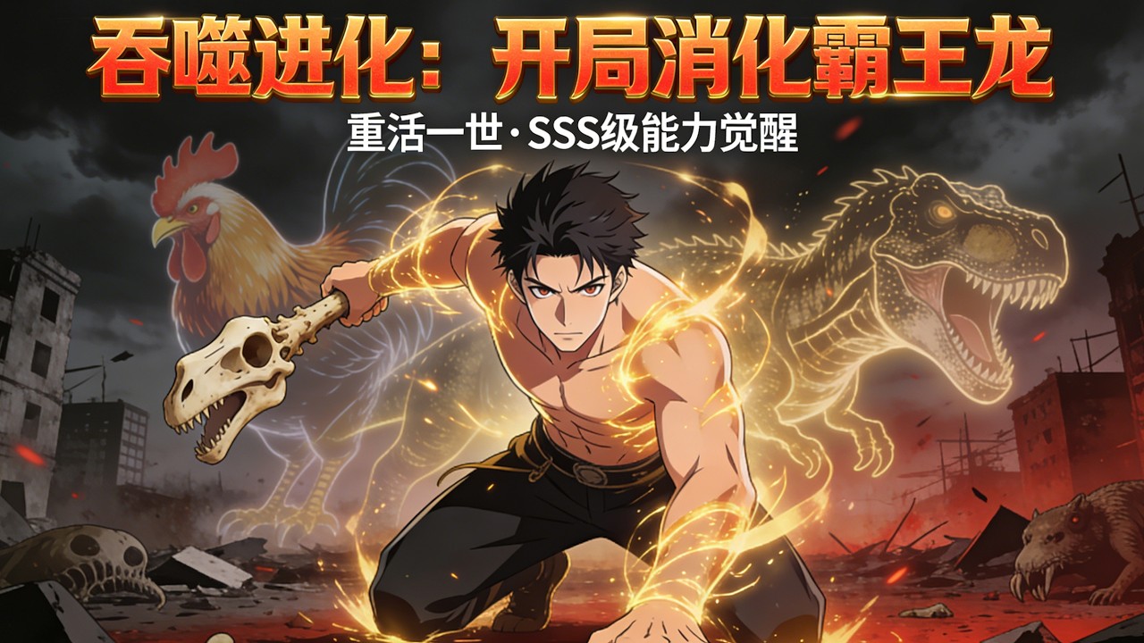 【FULL】🔥《吞噬進化：開局消化霸王龍》末日重生，我直奔博物館吞下霸王龍化石。 當SSS級龍威覺醒，前世害我的人都在顫抖：他上一世不是只雞嗎？！#動畫#逆襲#小說#動畫#漫剧#智绘