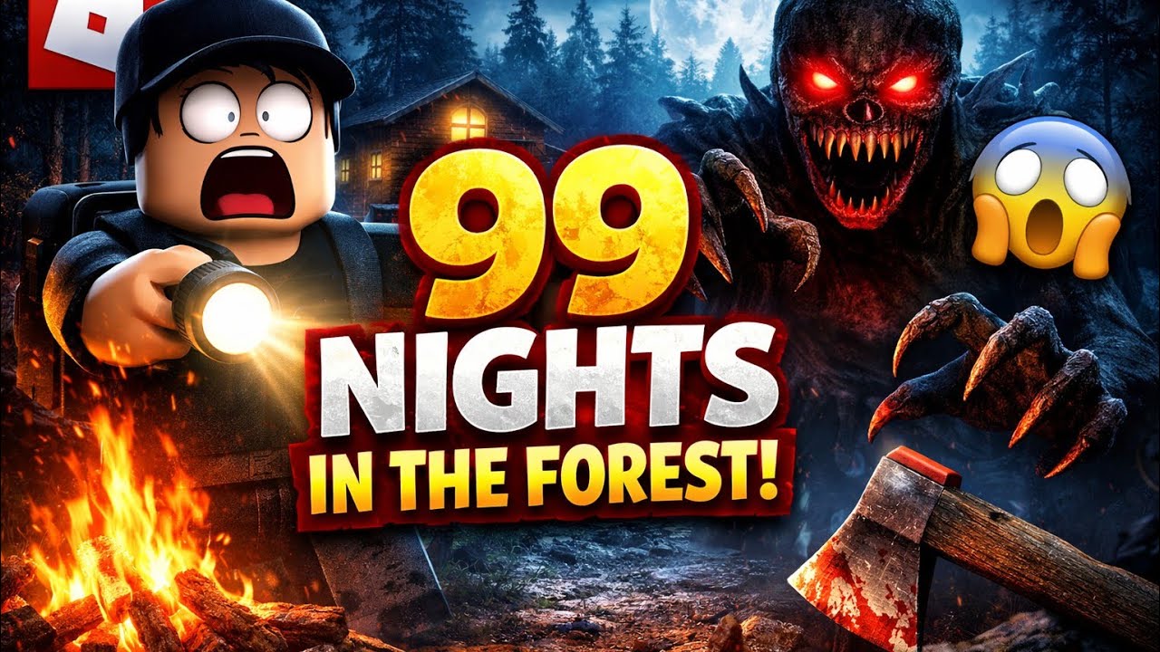 Roblox 99 Nights in the Forest – Can I Survive All 99 Nights? 🔥 #Roblox #progamer #gaming 