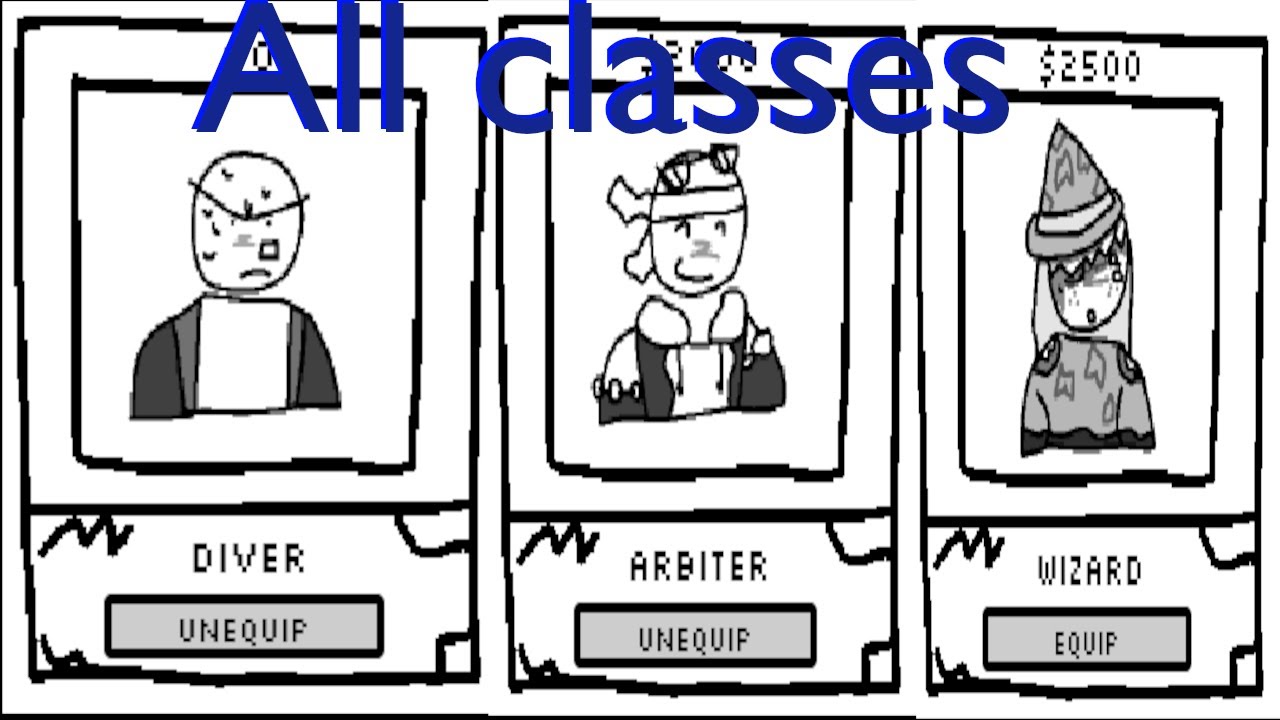 Playing all the classes in DIVE on roblox (platformer game)