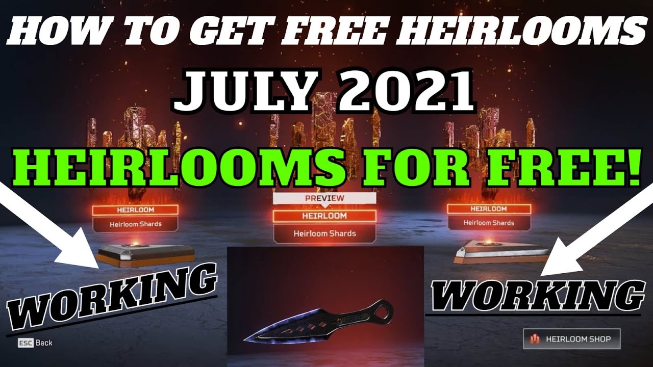 HOW TO GET FREE HEIRLOOMS ON APEX LEGENDS SEASON 9 & 10 ( 2021) - ✅*NEW UPDATE*
