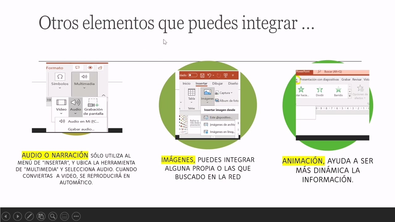 Realizar un video desde power point