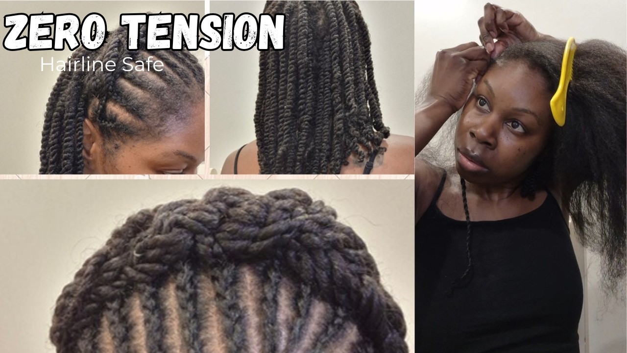 How to Style Braids & Twists with ZERO Tension on Edges