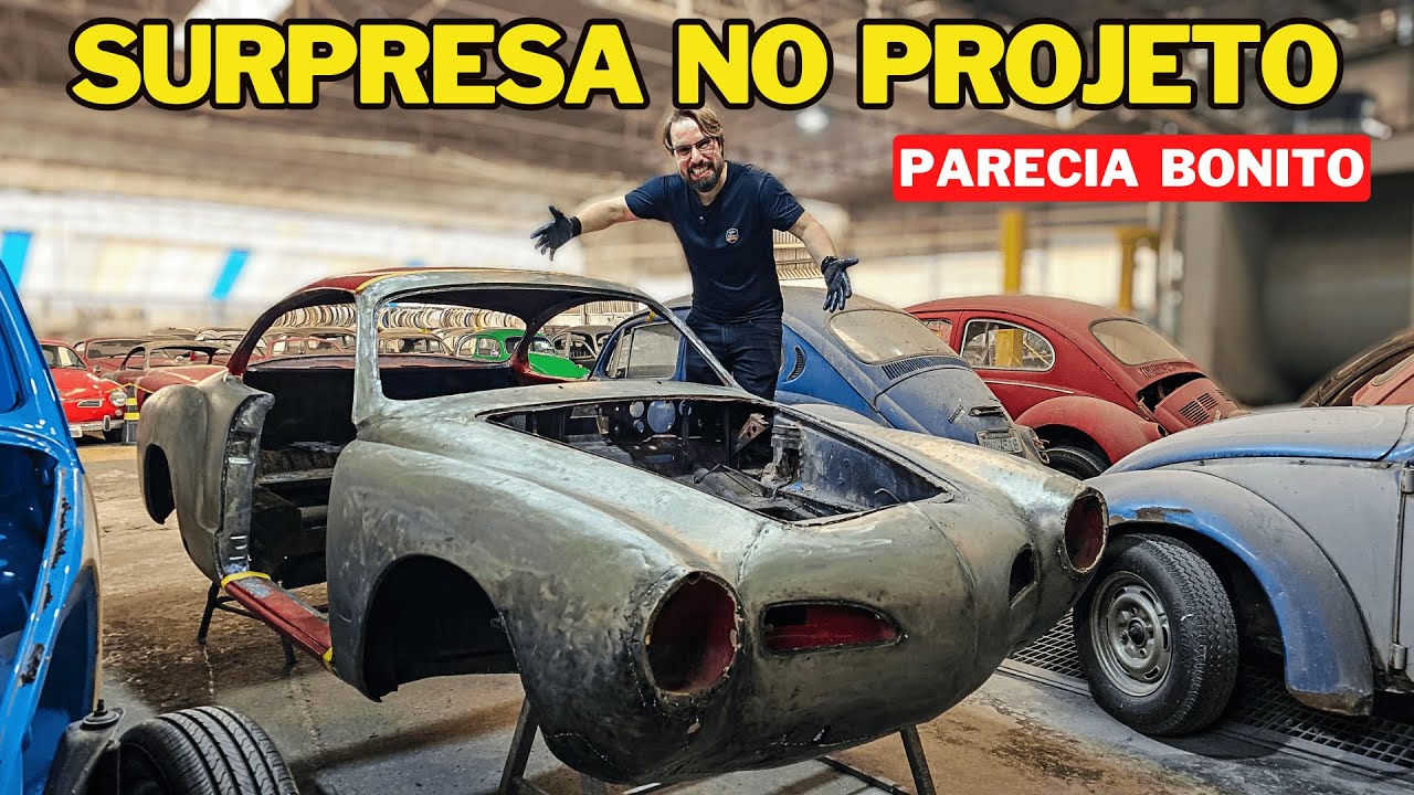 Esse Karmann Ghia 1968 Vai Surpreender! 👀🔥 O início do projeto dos SONHOS! 👍 Ep.01