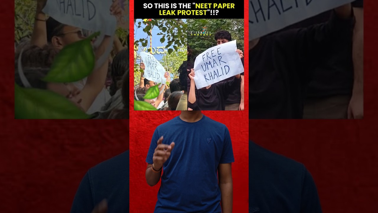 Why Umar Khalid Posters in Student Protest?|#neetprotest|#shorts|#trendingshorts|#studentprotest