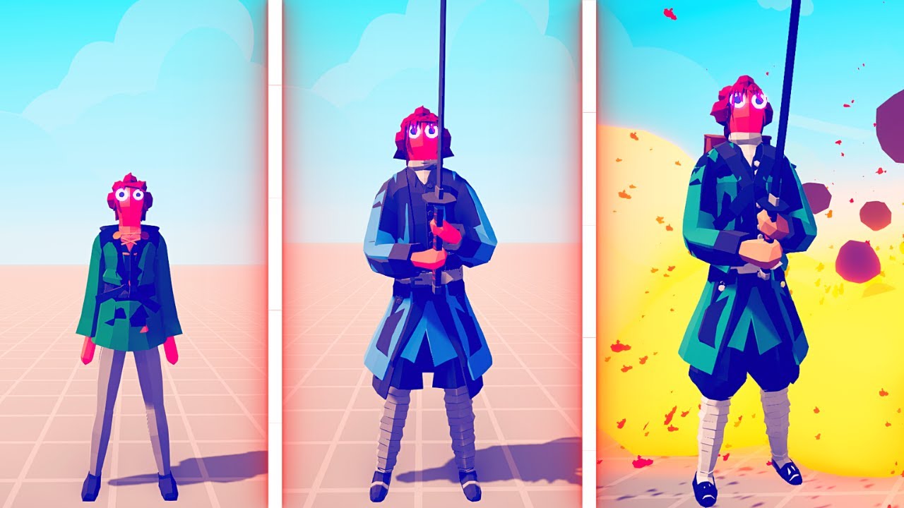 EVOLUTION OF KAMADO TANJIRO (DEMON SLAYER) - Totally Accurate Battle Simulator TABS