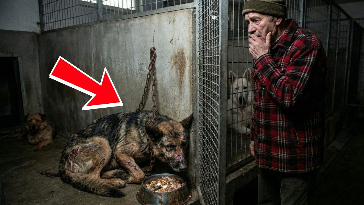 89 Tage starrte der Deutsche Schäferhund die Wand an. Dann öffnete sich die Tür...