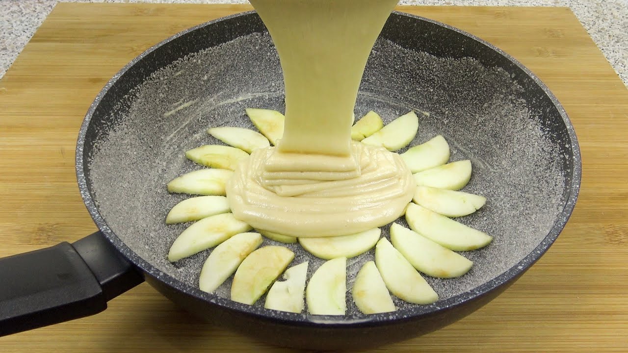 Рецепт яблочного пирога Quick Easy Skillet, Рецепт домашнего яблочного пирога быстрого приготовления