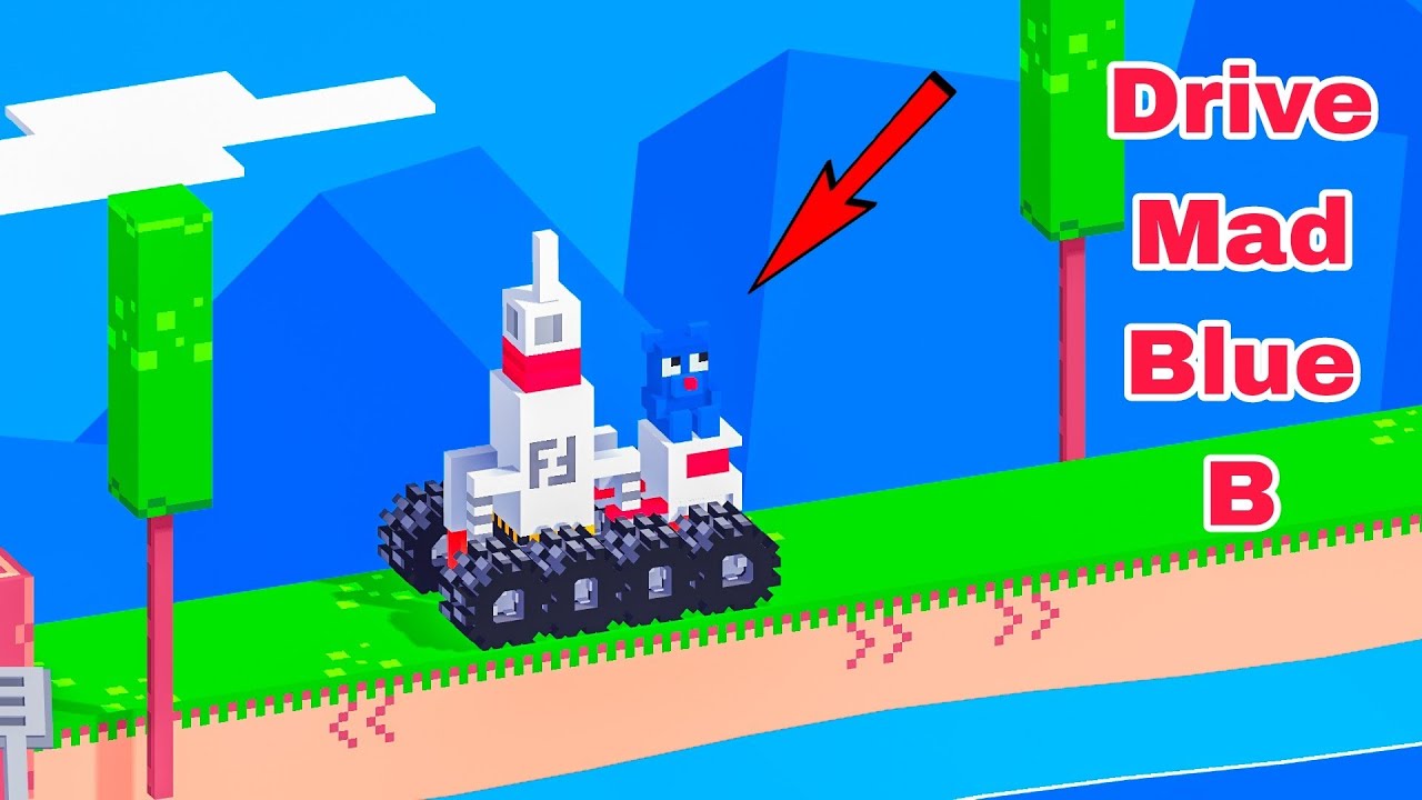 Drive Mad Blue B & Drive Mad like a Car 3  Fancade Gameplay