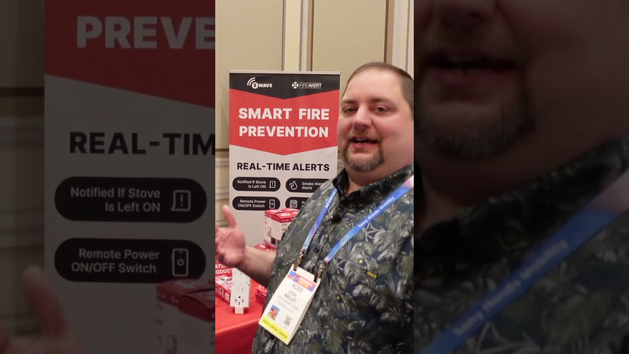 Умный дом на выставке CES 2026: Fire Avert #SmartHome #HomeAutomation #FireAvert #ZWave #SmartHouse