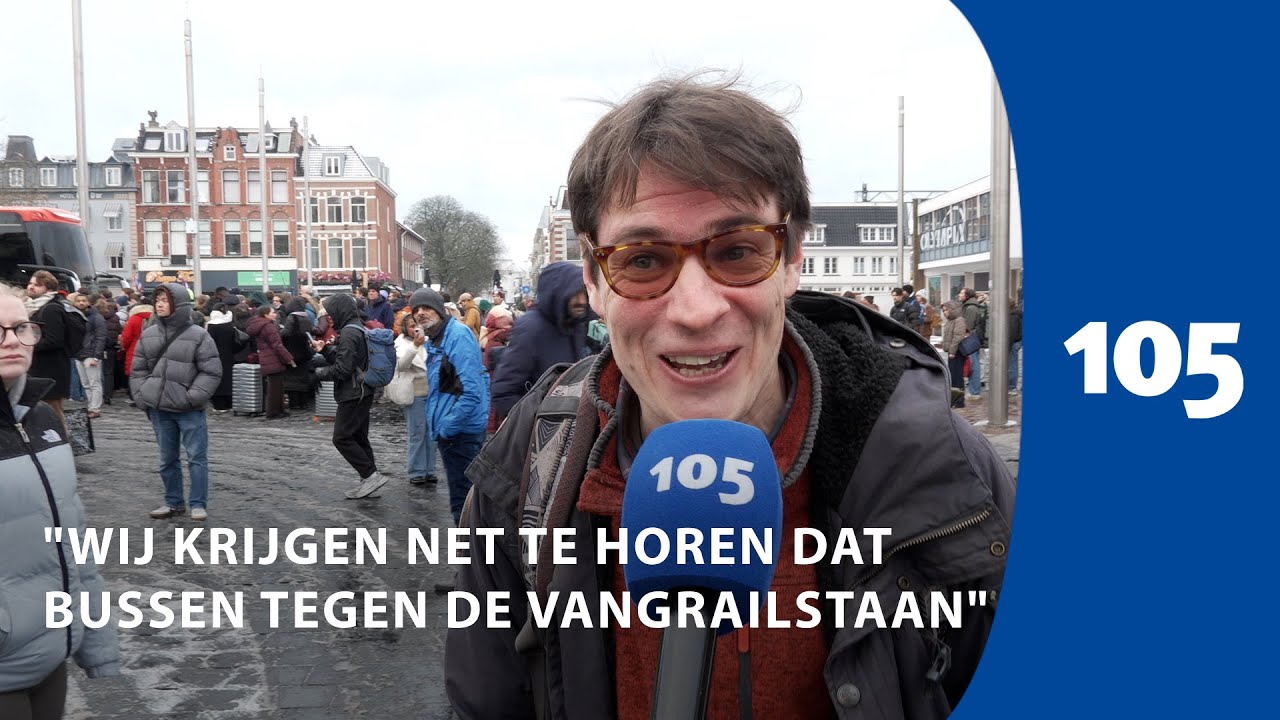 Reizigers stranden door winterweer na treinen stoppen ook bussen met rijden | Haarlem105