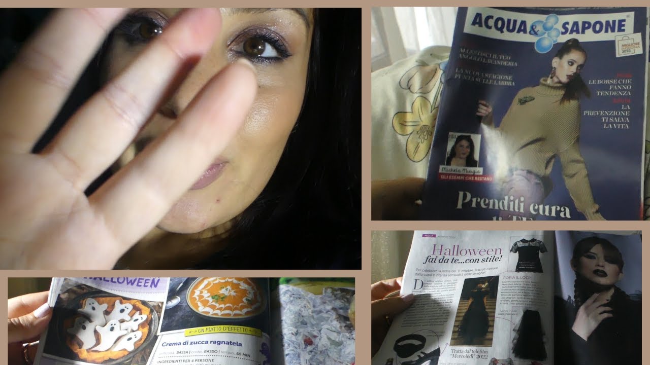 ASMR SFOGLIO UNA RIVISTA CON VOI 📖 | Flipping page