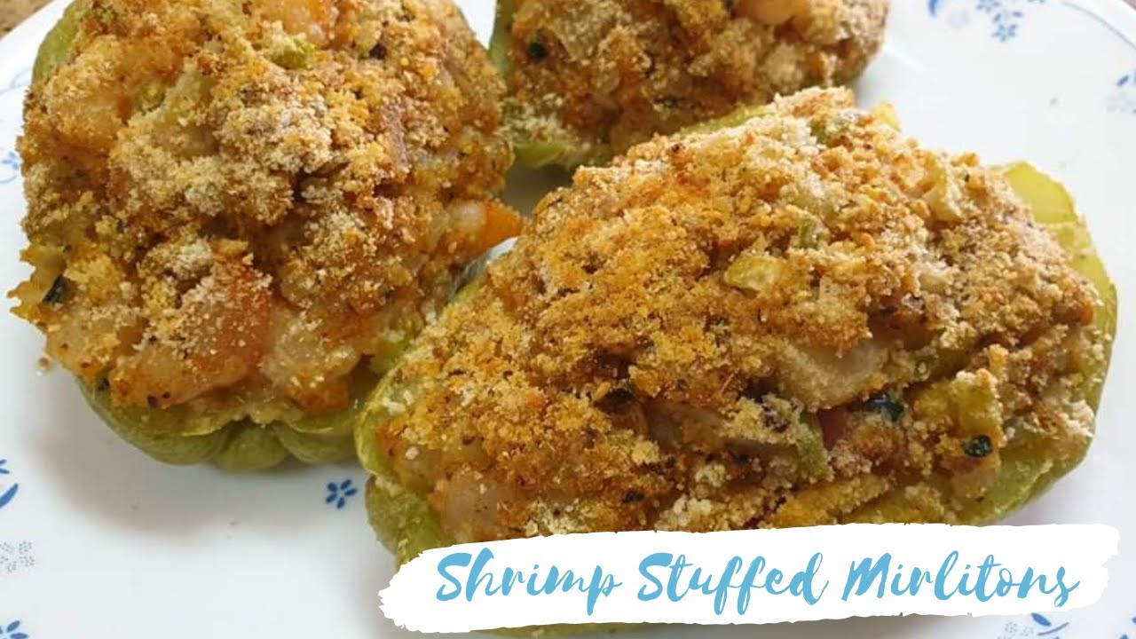 Shrimp Stuffed Mirlitons (Chayote/Sayote) | How to Make Shrimp Stuffed Mirlitons | Maya with Love