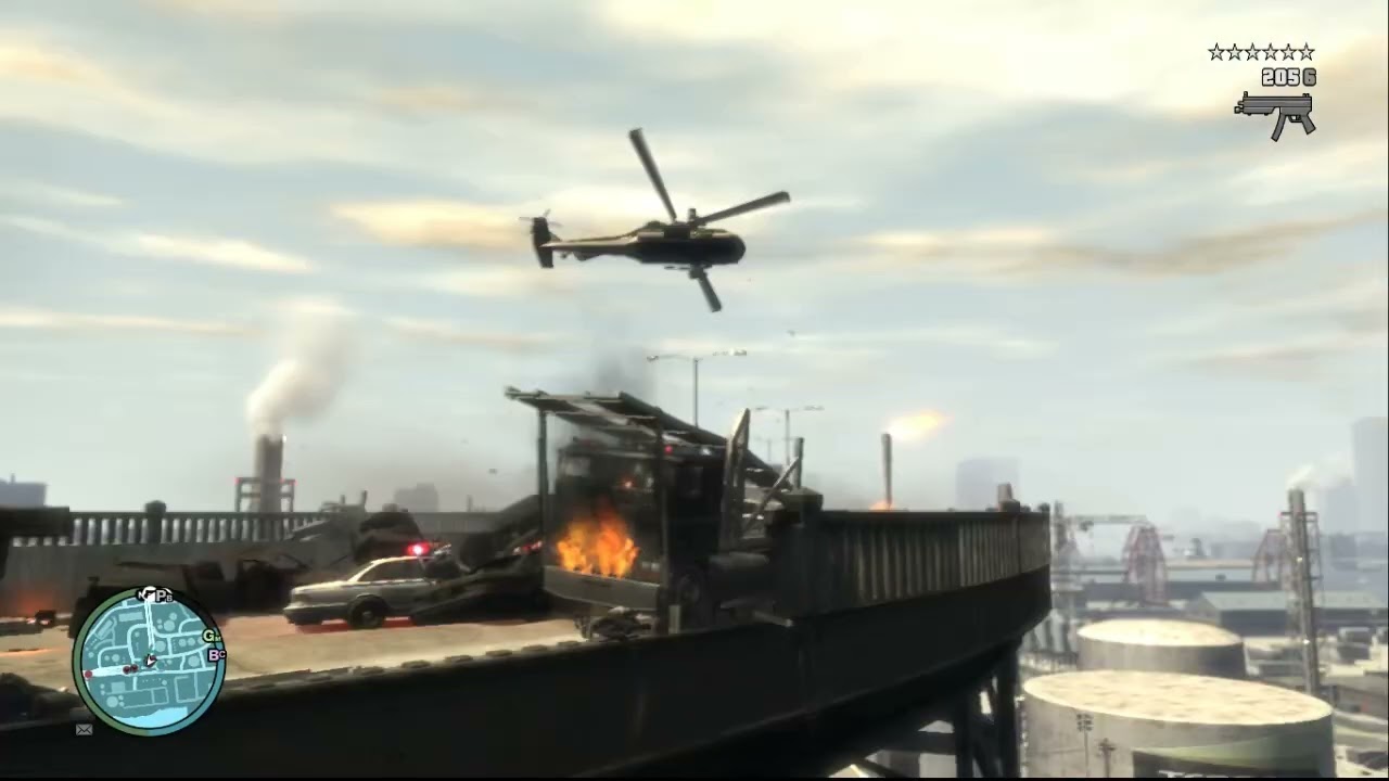 Epic Police Battle & Exploding Cars | Niko Bellic GTA IV