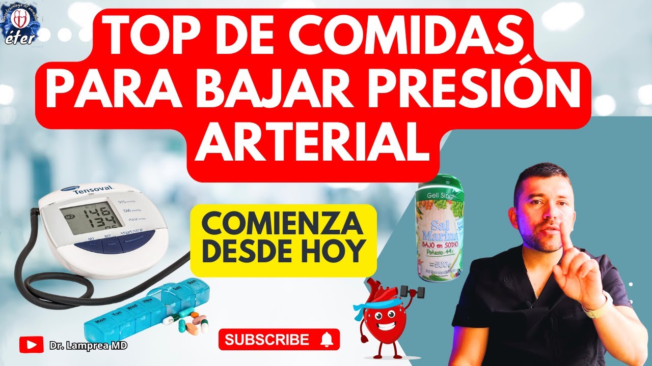 “¿Presión Alta? Estos alimentos la BAJAN DE VERDAD (con respaldo médico)” contrólala YA!
