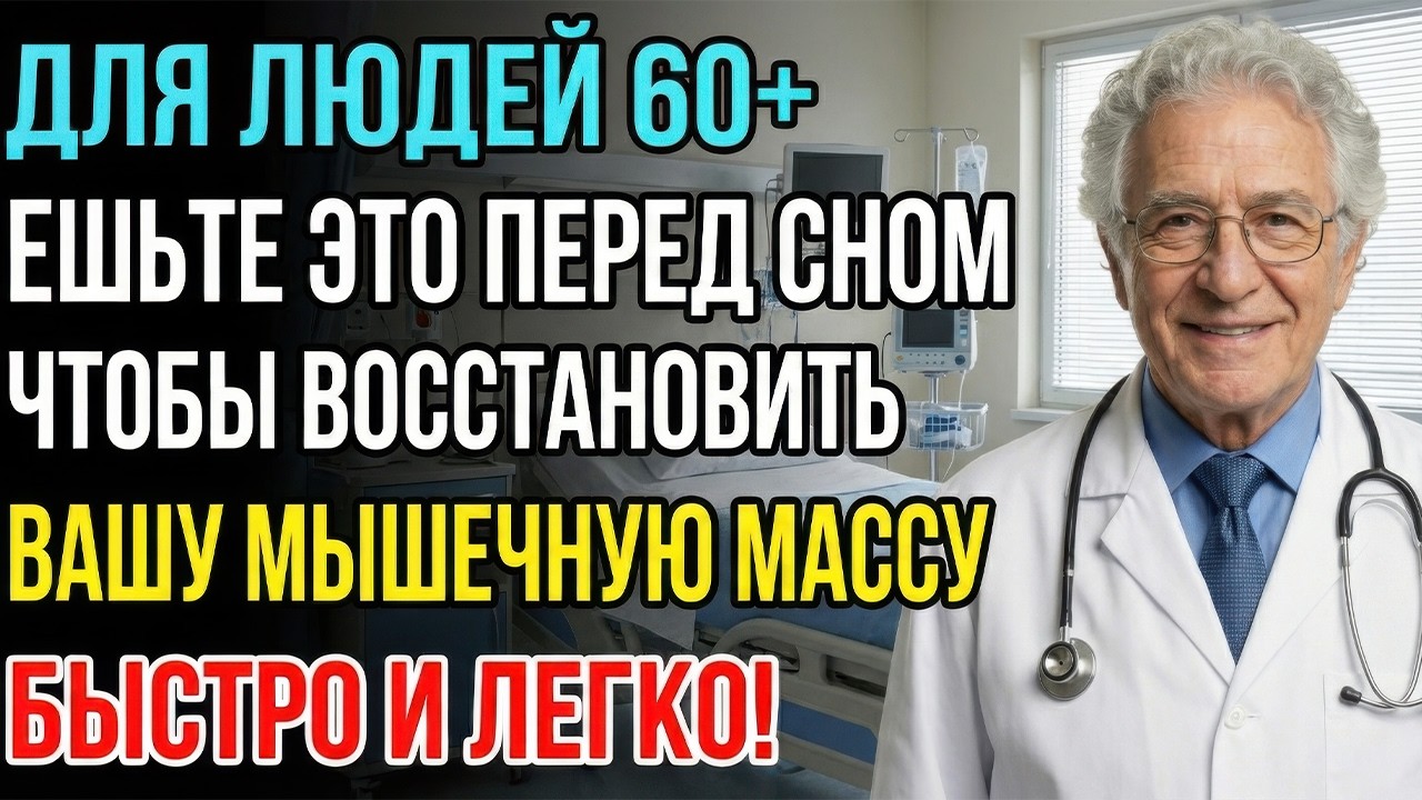 Внимание, пожилые люди! Ешьте это перед сном! 8 продуктов, предотвращающих потерю мышечной массы
