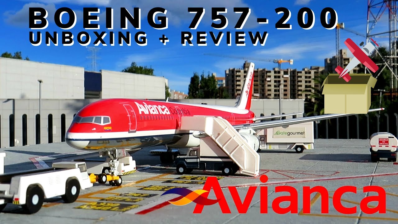 Aviacion Store 1:200 | Boeing 757-200 Avianca (EI-CEY) &iexcl;Unboxing & Review! | Hawks Aviation