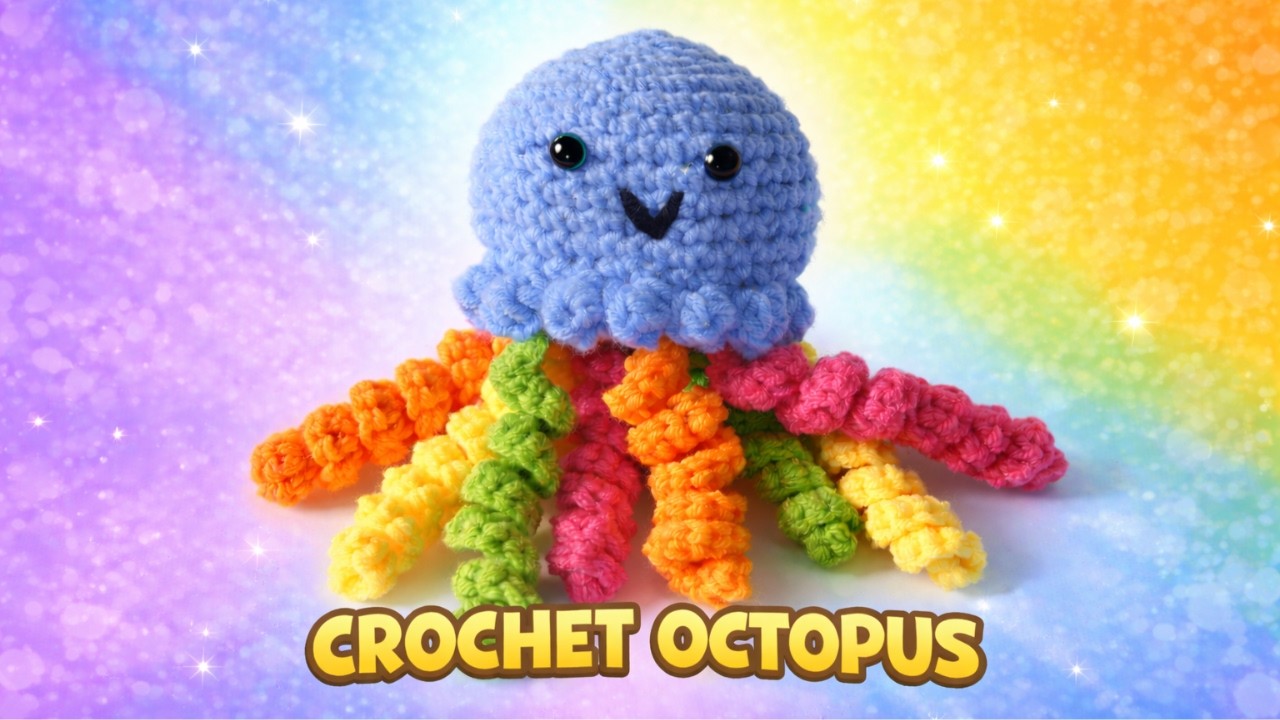 Learn How to Crochet a Cute Octopus 🐙 Step-by-Step Tutorial