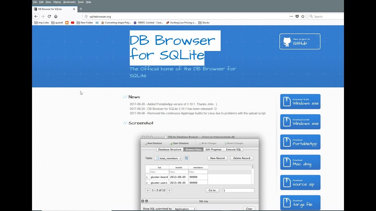 SQLite - Install DB Browser for SQLite